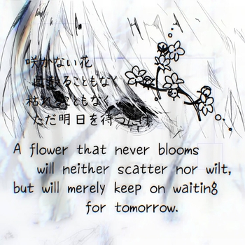 Альбом a flower that never blooms will neither scatter nor wilt, but will merely keep on waiting for tomorrow. FLXWEROFF