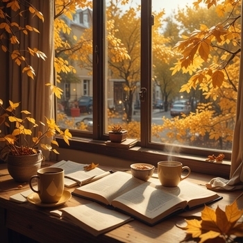 Альбом Атмосферные мелодии осени - фоновая музыка для учебы, прогулок и вдохновения Фоновая музыка, Музыка для работы, Музыка для работы и фона, Музыка для учёбы, Музыка для расслабления