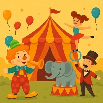 Альбом Весёлый Цирк — Детские Песенки и Музыка для Праздников, Игр и Танцев Детские песни, Танцевальная Музыка, Детская Музыка, Друзяшки, Вечеринка для детей, Детский праздник