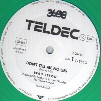 Beau Sexon - Don't Tell Me No Lies (12'' Version)
